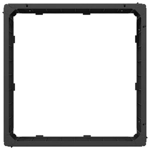 Ανεβασμένο Κρεβάτι Μαύρο 75,5 x 75,5 x 25 εκ PP - Pakobazaar