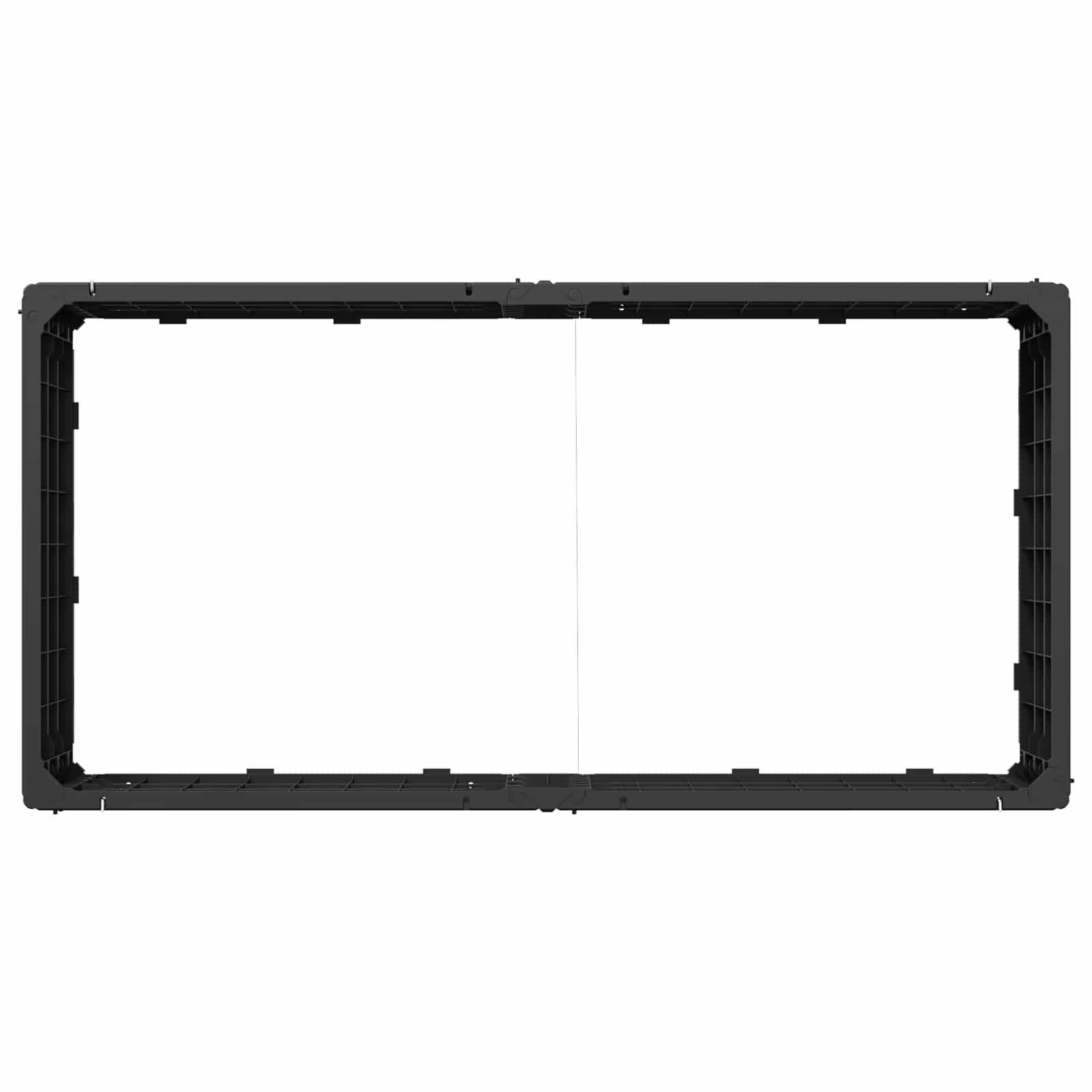 Ανεβασμένο Κρεβάτι Μαύρο 151 x 75,5 x 25 εκ. PP