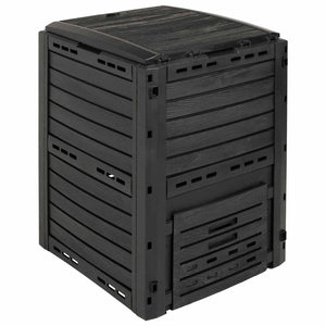 Κομποστοποιητής κήπου Μαύρο 59,5 x 60 x 81,5 εκ. 280 l 100% PP - Pakobazaar