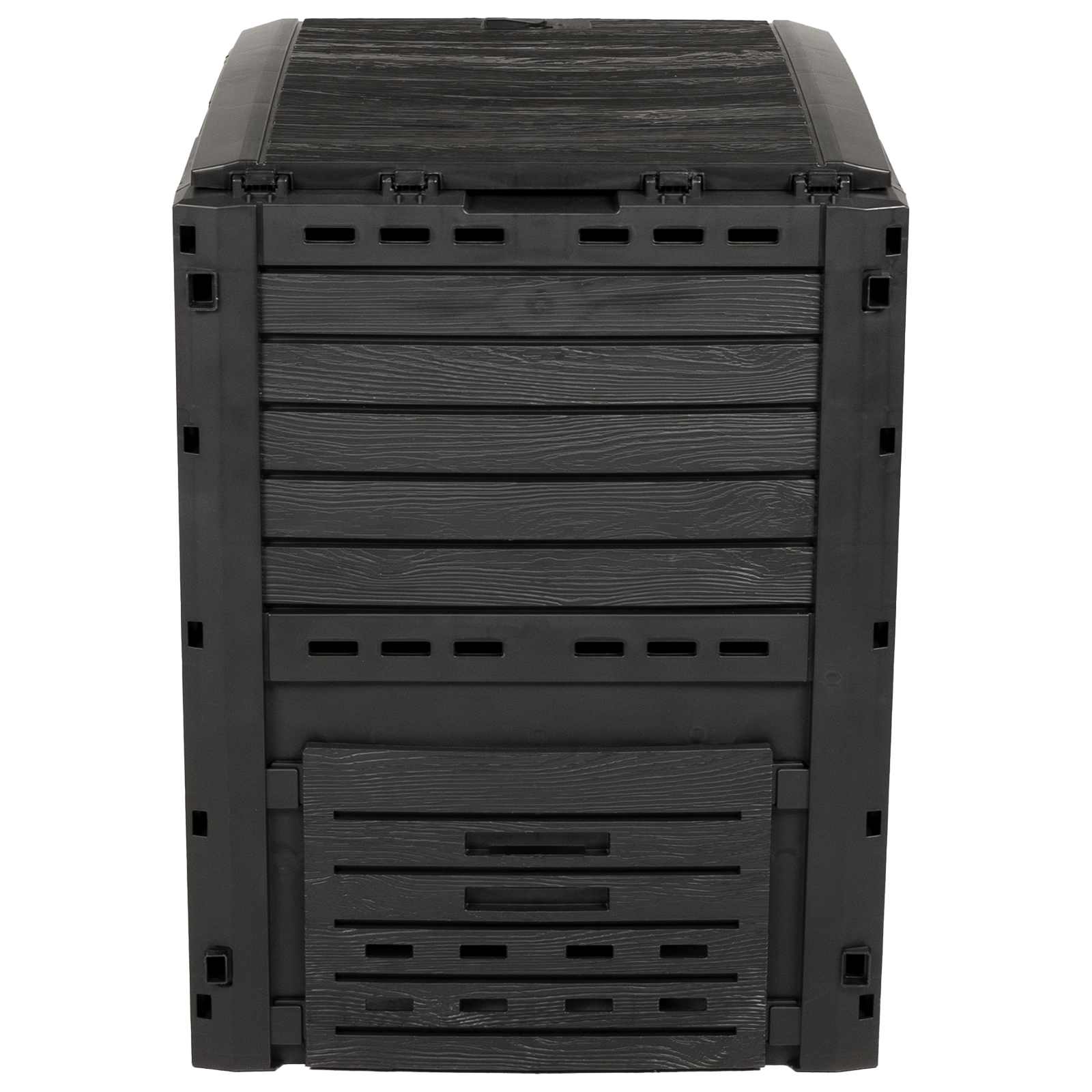 Κομποστοποιητής κήπου Μαύρο 59,5 x 60 x 81,5 εκ. 280 l 100% PP