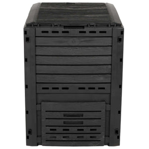 Κομποστοποιητής κήπου Μαύρο 59,5 x 60 x 81,5 εκ. 280 l 100% PP - Pakobazaar