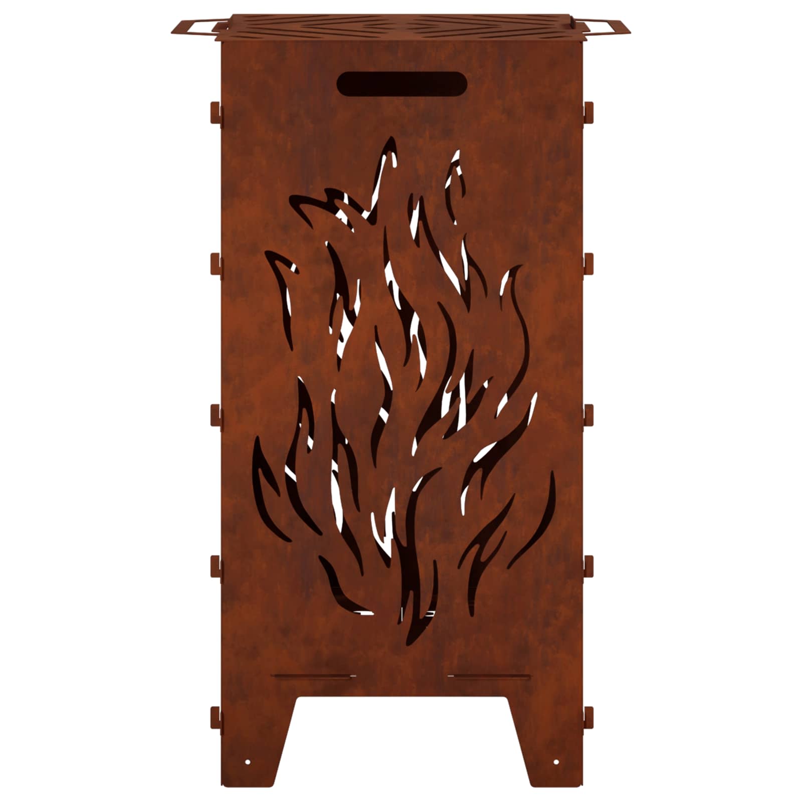 Φωτιά Σκ rusty 47 x 38 x 75 εκ. Ατσάλι Σκληρυθέν στον Αέρα - Pakobazaar