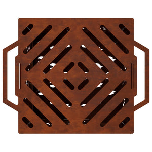 Φωτιά Σκ rusty 47 x 38 x 75 εκ. Ατσάλι Σκληρυθέν στον Αέρα - Pakobazaar
