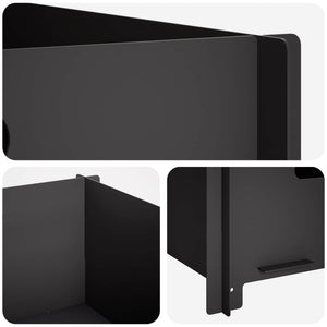 Φωτιά Μαύρο 40 x 40 x 20 cm Ατσάλι