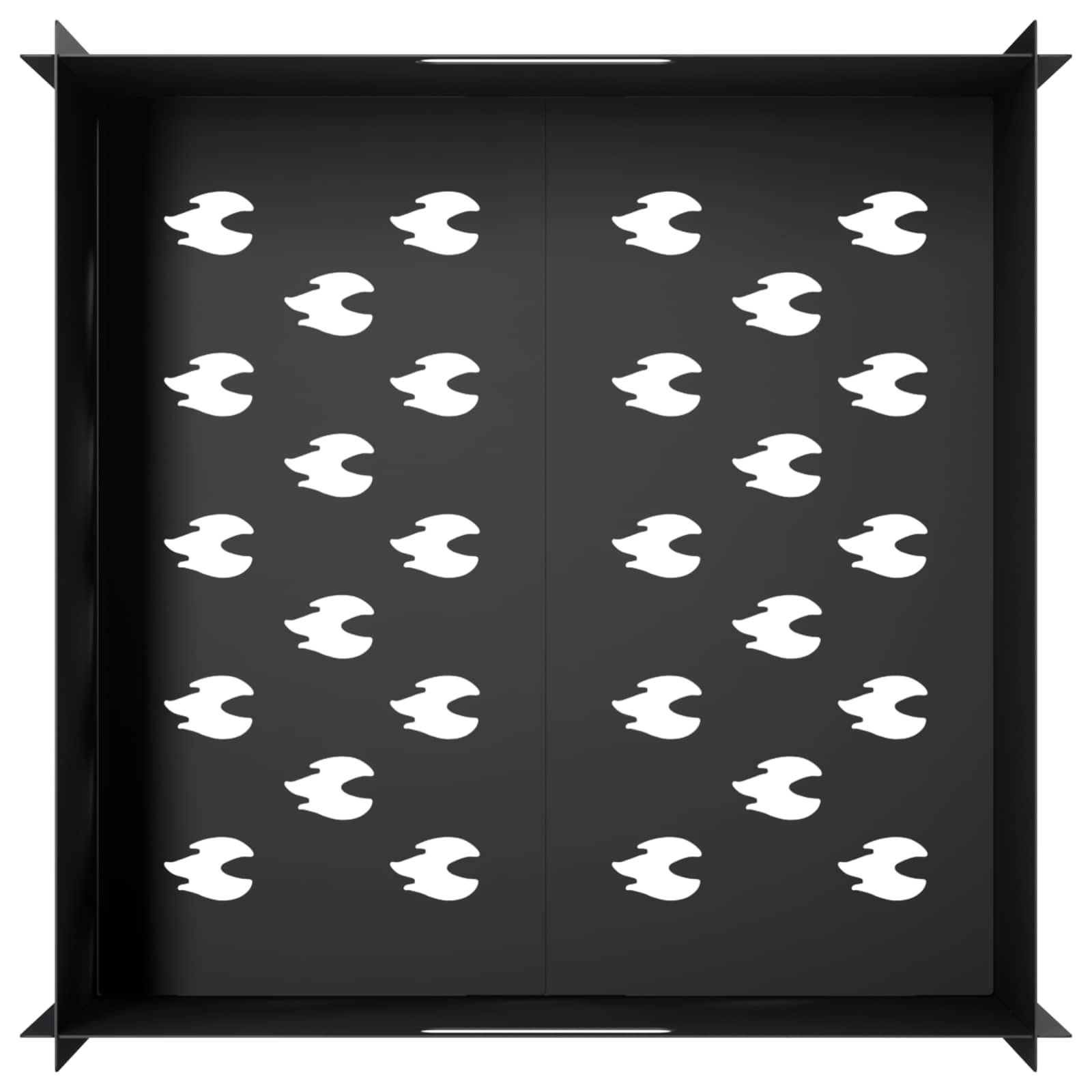 Φωτιά Μαύρο 60 x 60 x 30 cm Ατσάλι