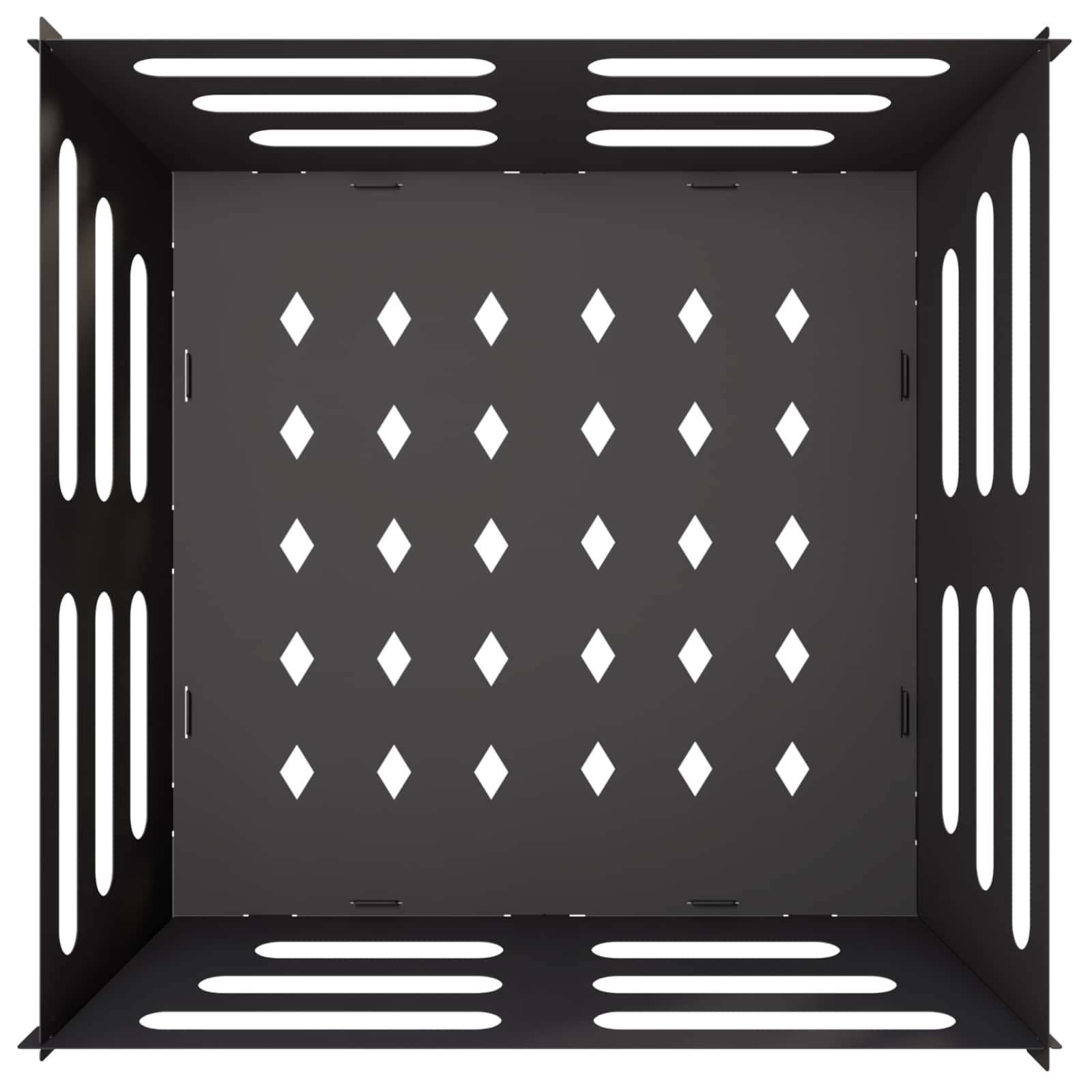 Φωτιά Μαύρο 40 x 40 x 20 cm Ατσάλι