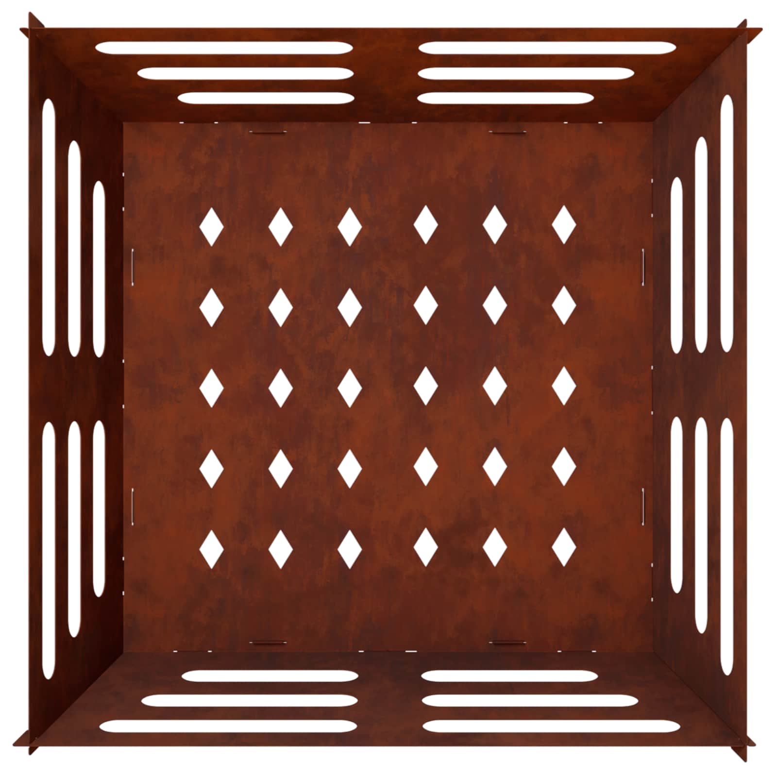Φωτιά Σκ rusty 40 x 40 x 20 cm Ατσάλι Σκληρυθέν στον Αέρα