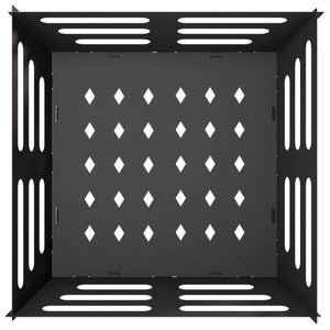 Φωτιά Μαύρο 60 x 60 x 30 cm Ατσάλι