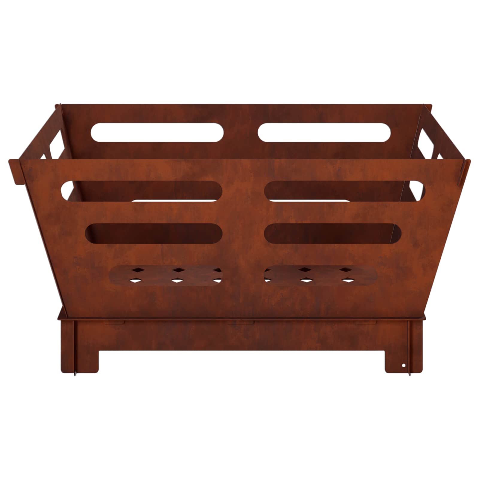 Φωτιά Σκ rusty 60 x 60 x 30 cm Ατσάλι Σκληρυθέν στον Αέρα - Pakobazaar