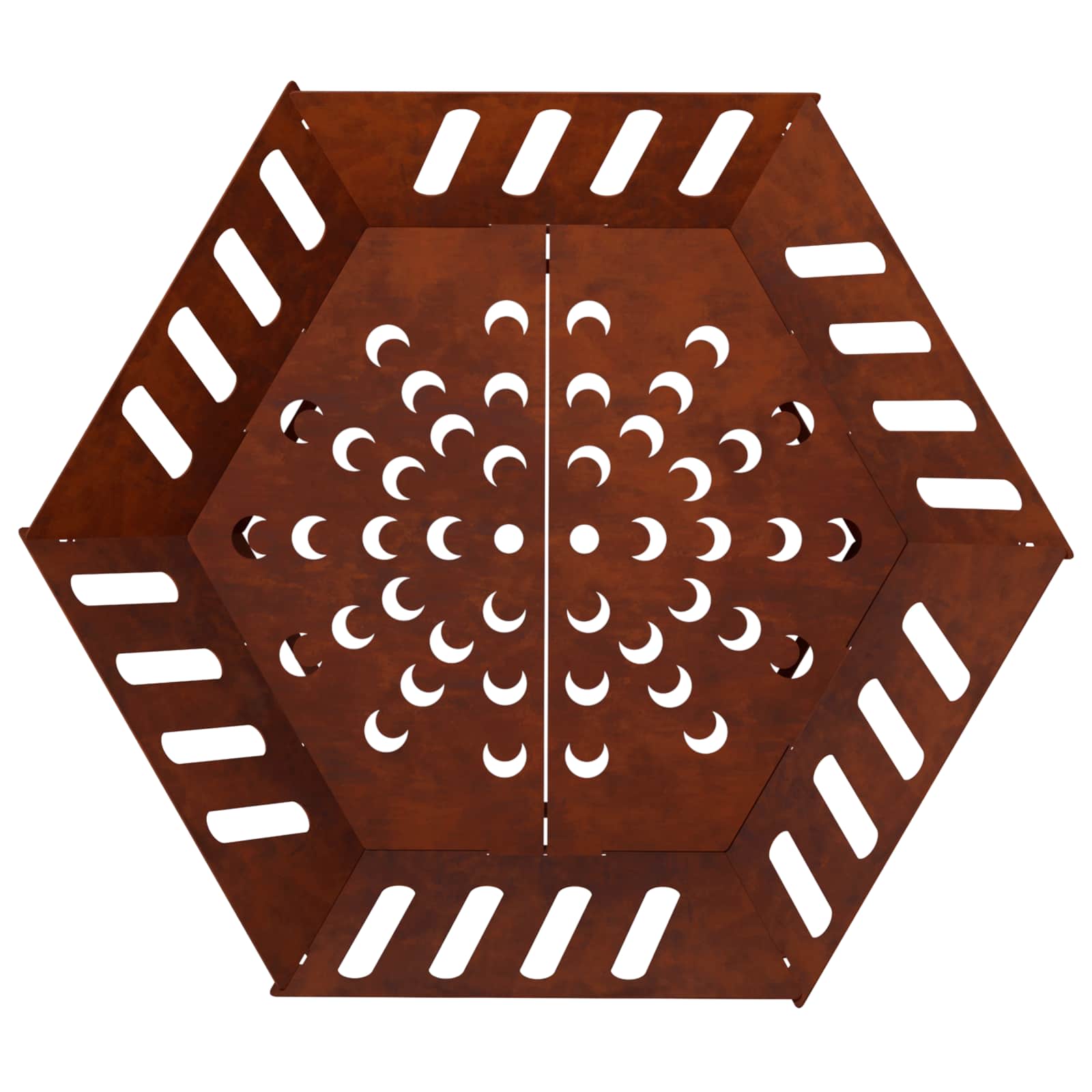 Φωτιά Σκ rusty 60 x 60 x 23 εκ Ατσάλι Σκληρυθέν στον Αέρα