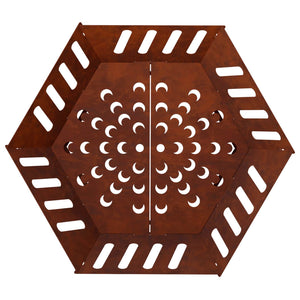 Φωτιά Σκ rusty 60 x 60 x 23 εκ Ατσάλι Σκληρυθέν στον Αέρα