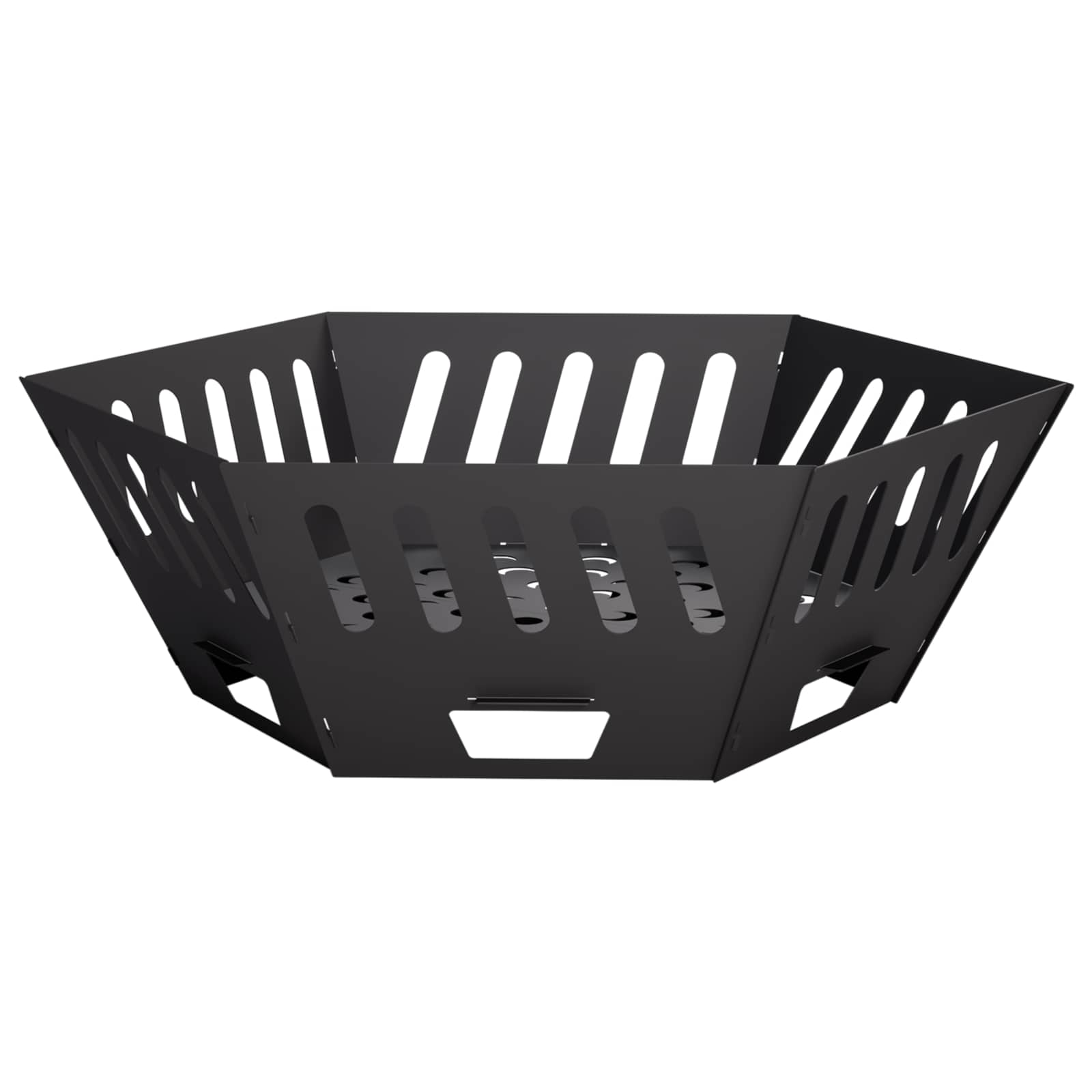 Φωτιά Μαύρο 80 x 80 x 28 cm Ατσάλι - Pakobazaar