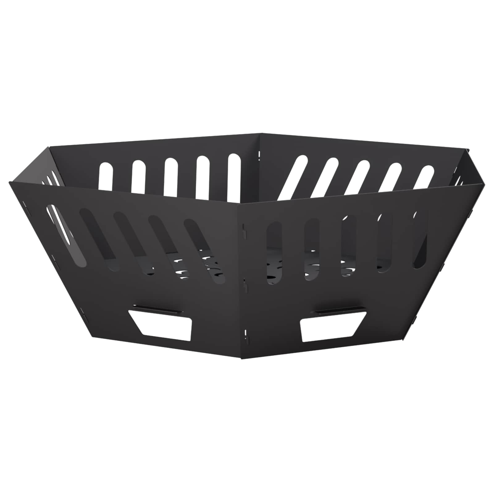 Φωτιά Μαύρο 80 x 80 x 28 cm Ατσάλι - Pakobazaar