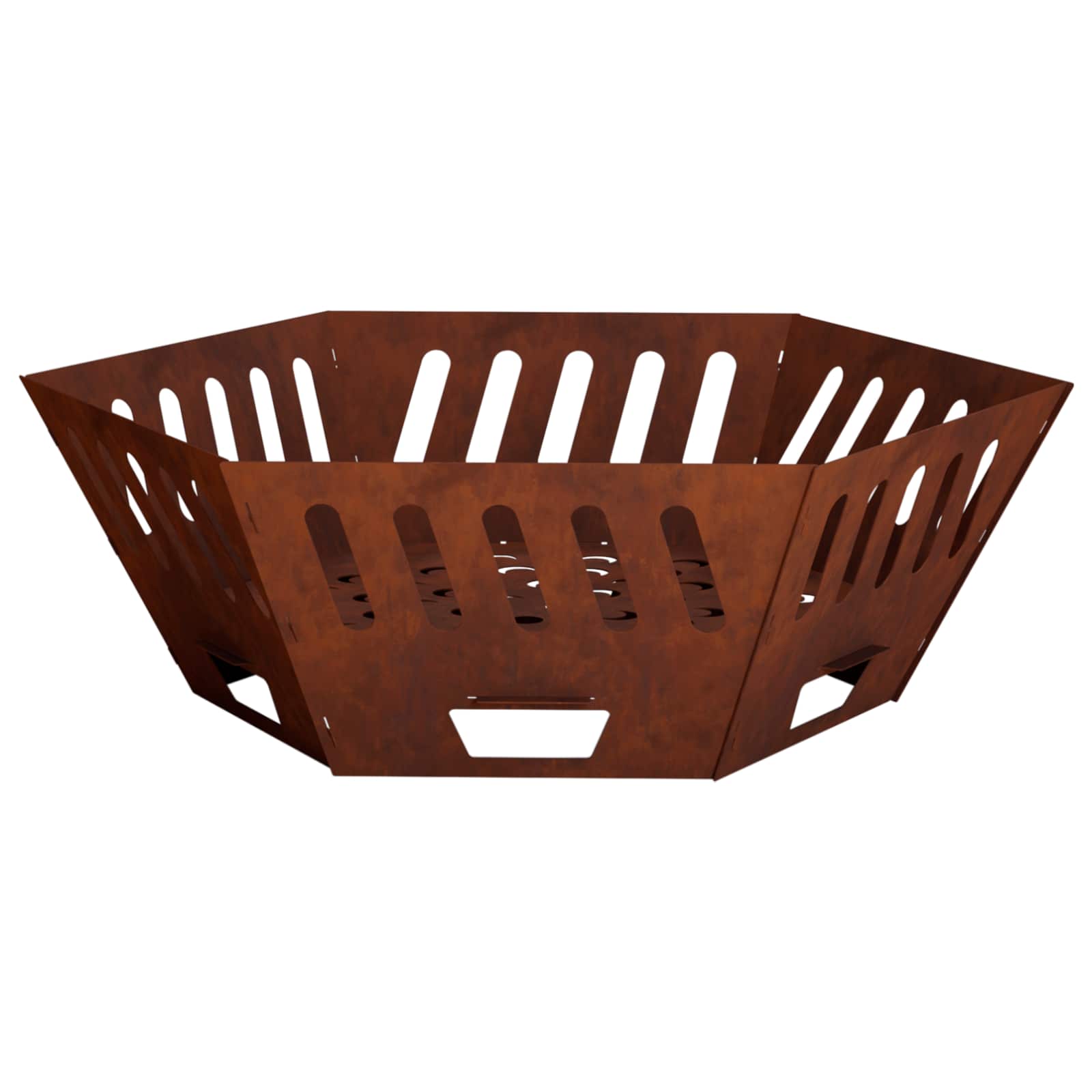 Φωτιά Σκ rusty 80 x 80 x 28 cm Ατσάλι Σκληρυθέν στον Αέρα - Pakobazaar
