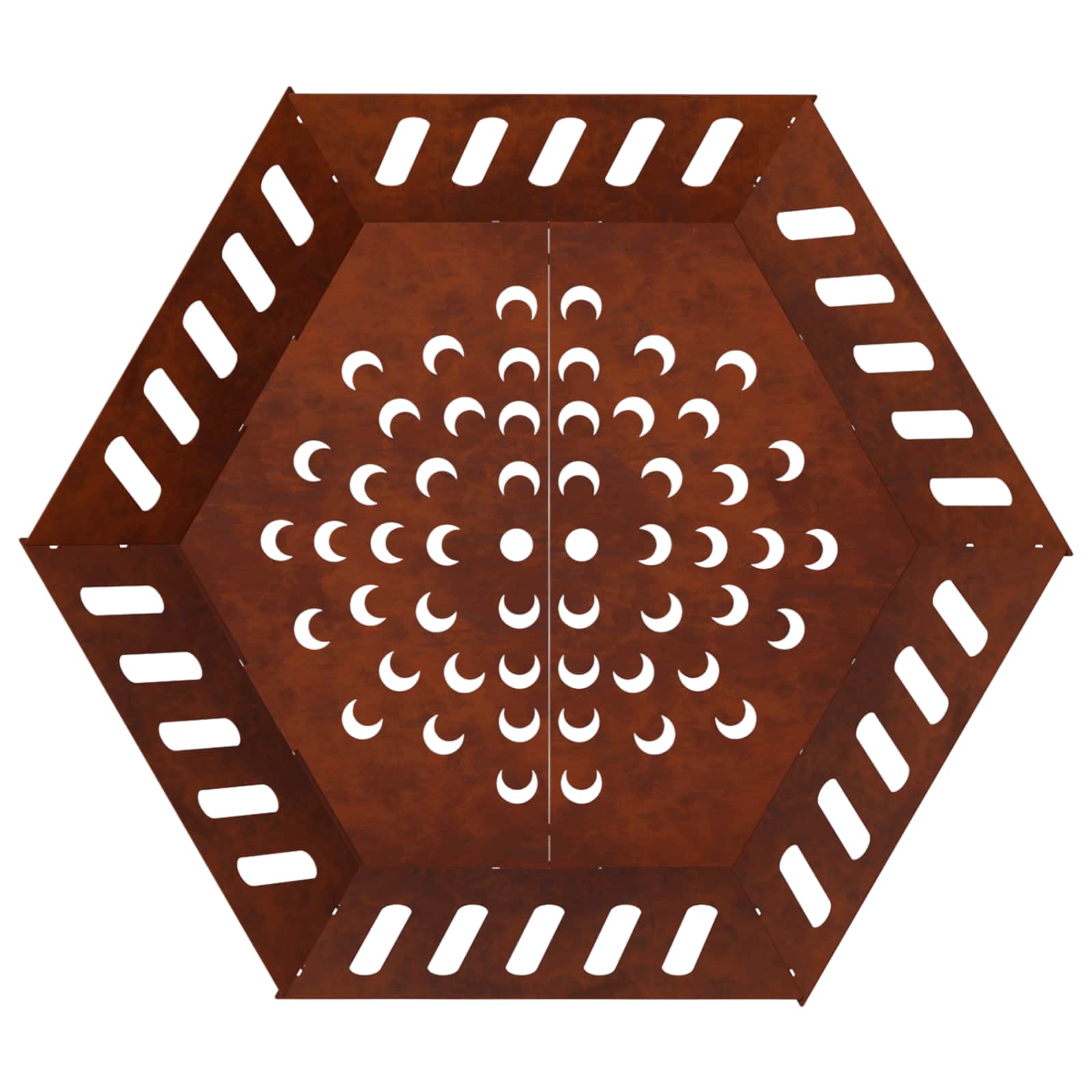 Φωτιά Σκ rusty 80 x 80 x 28 cm Ατσάλι Σκληρυθέν στον Αέρα - Pakobazaar