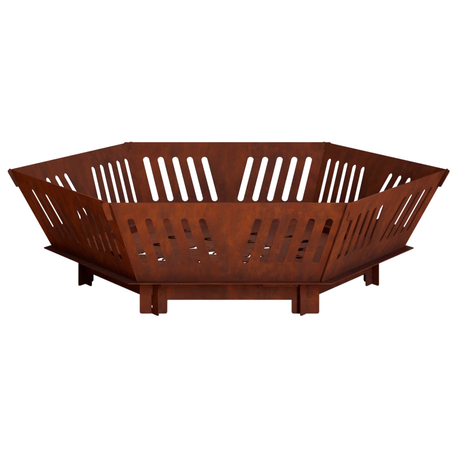 Φωτιά Σκ rusty 60 x 60 x 18 εκ Ατσάλι Σκληρυθέν στον Αέρα