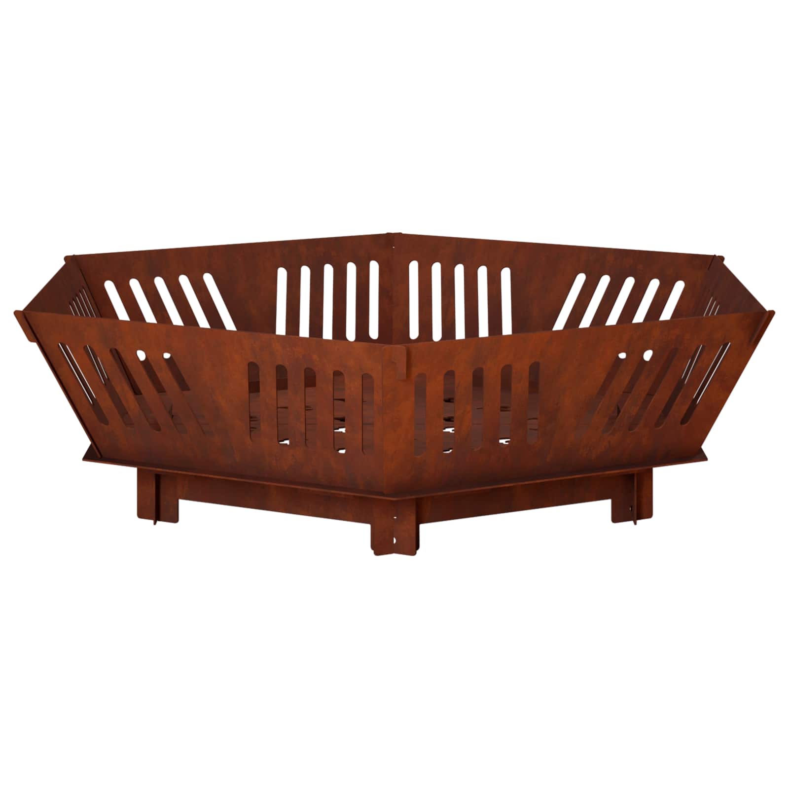 Φωτιά Σκ rusty 60 x 60 x 18 εκ Ατσάλι Σκληρυθέν στον Αέρα