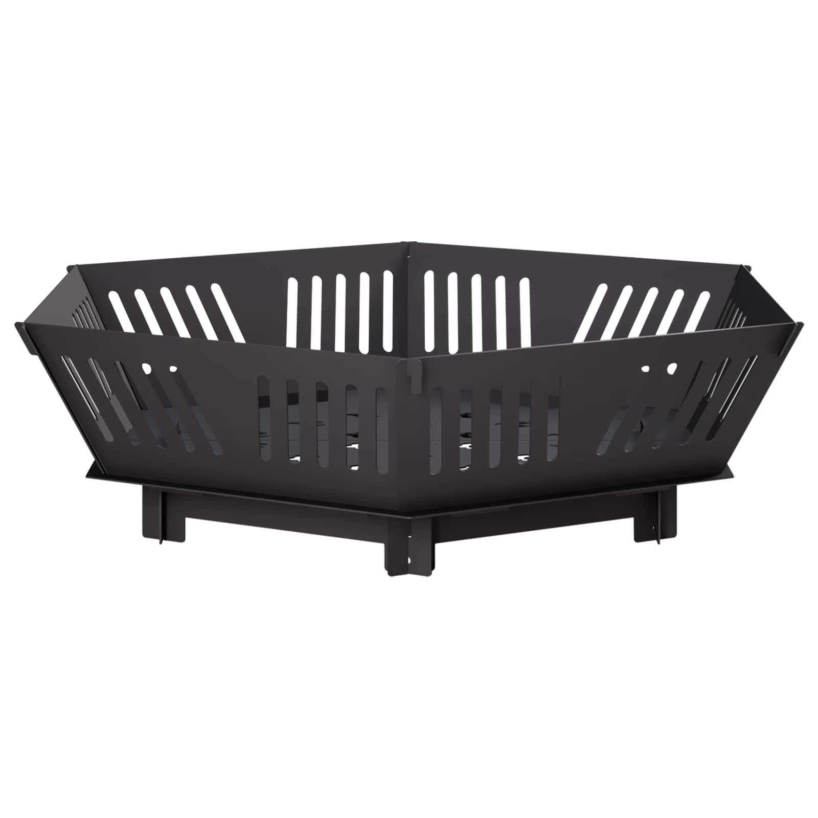Φωτιά Μαύρο 80 x 80 x 23 cm Ατσάλι - Pakobazaar