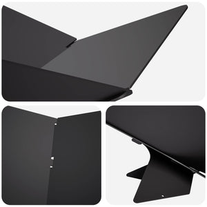 Φωτιά Μαύρο 53 x 53 x 18,5 εκ Ατσάλι - Pakobazaar