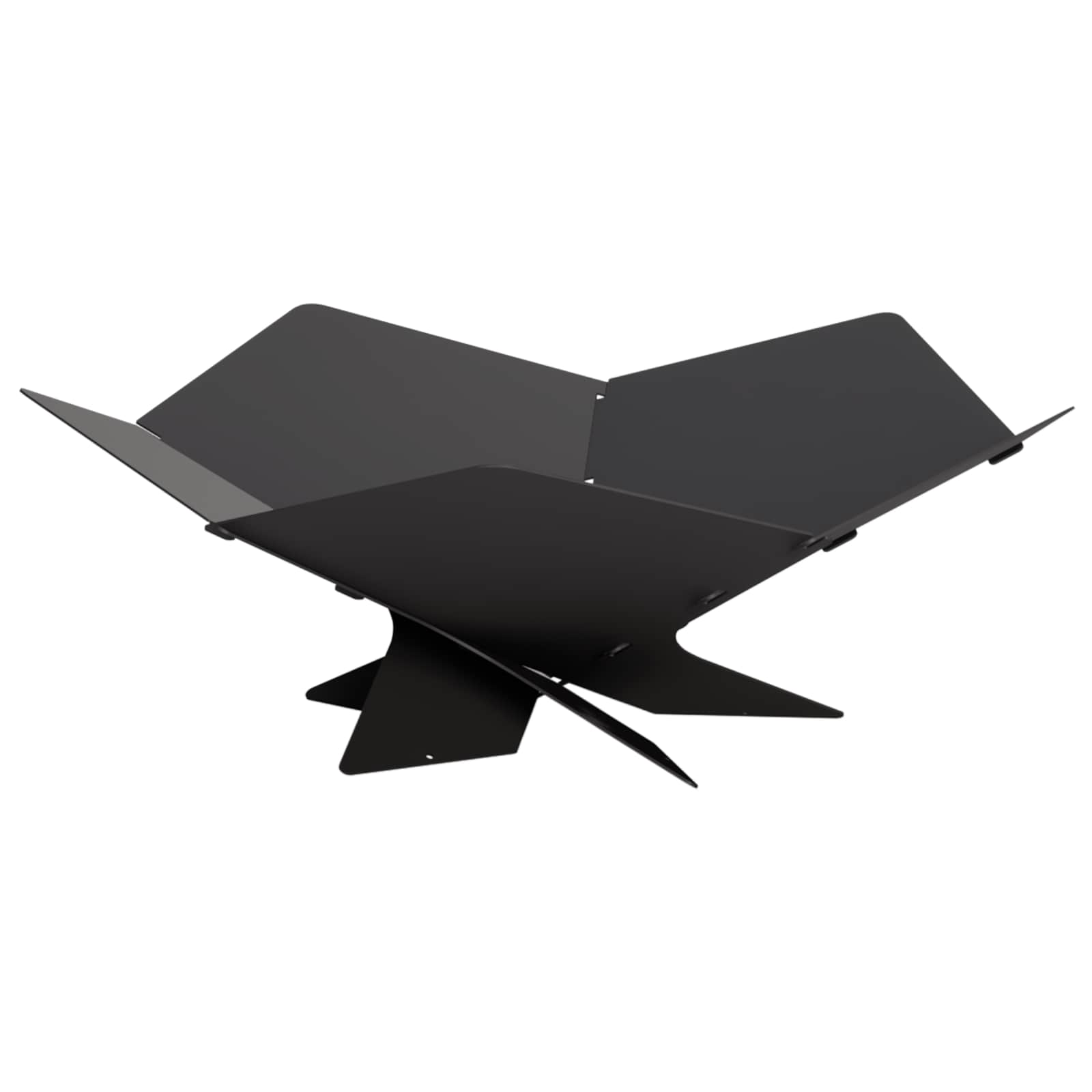 Φωτιά Μαύρο 53 x 53 x 18,5 εκ Ατσάλι - Pakobazaar