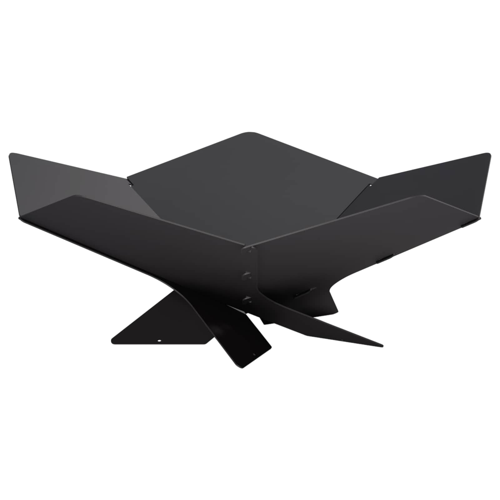 Φωτιά Μαύρο 53 x 53 x 18,5 εκ Ατσάλι - Pakobazaar