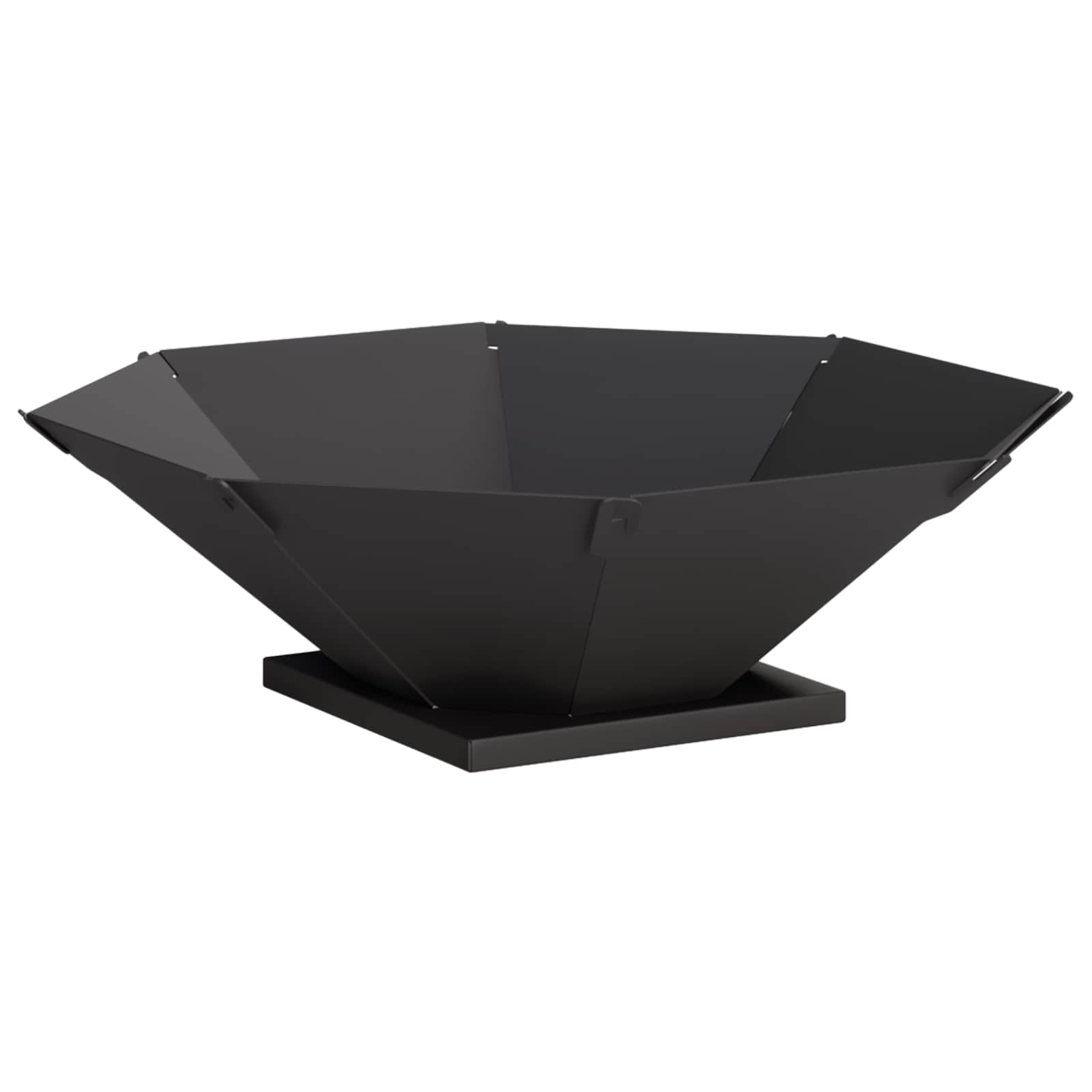 Φωτιά Μαύρο 50 x 50 x 15,5 εκ. Ατσάλι - Pakobazaar