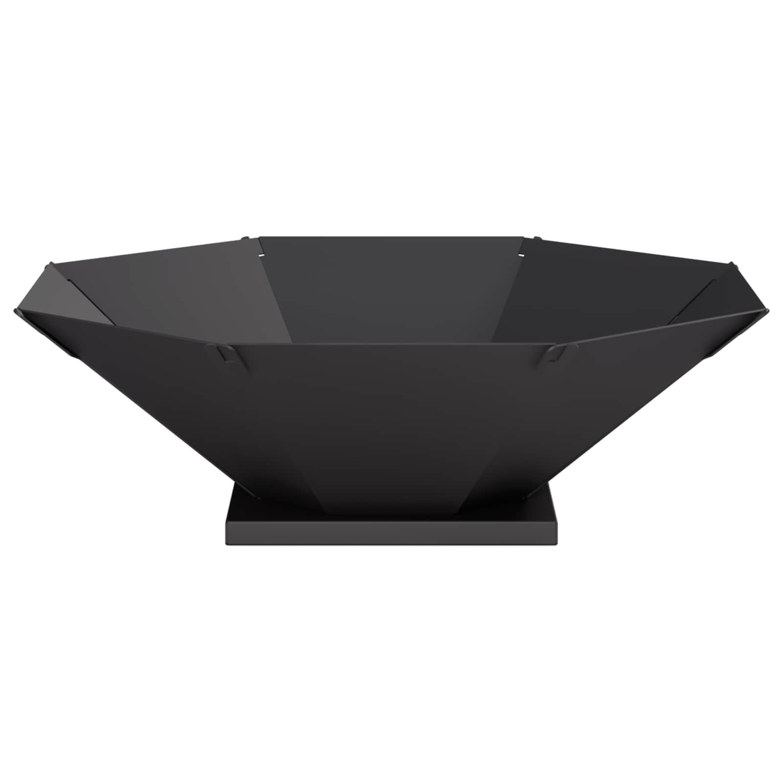 Φωτιά Μαύρο 50 x 50 x 15,5 εκ. Ατσάλι - Pakobazaar