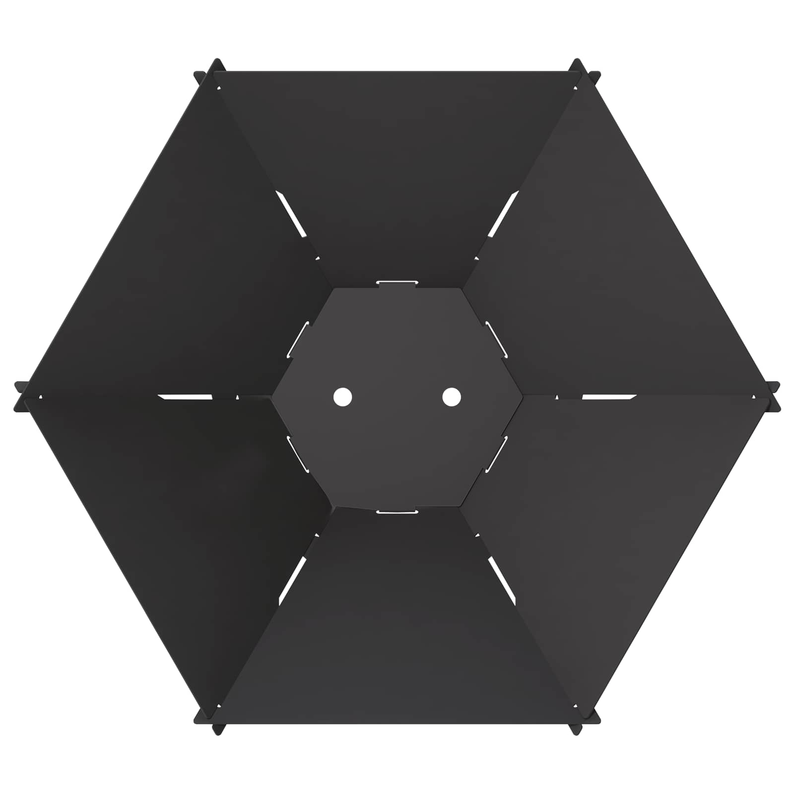 Φωτιά Μαύρο 58,5 x 51,5 x 19,5 εκ. Ατσάλι