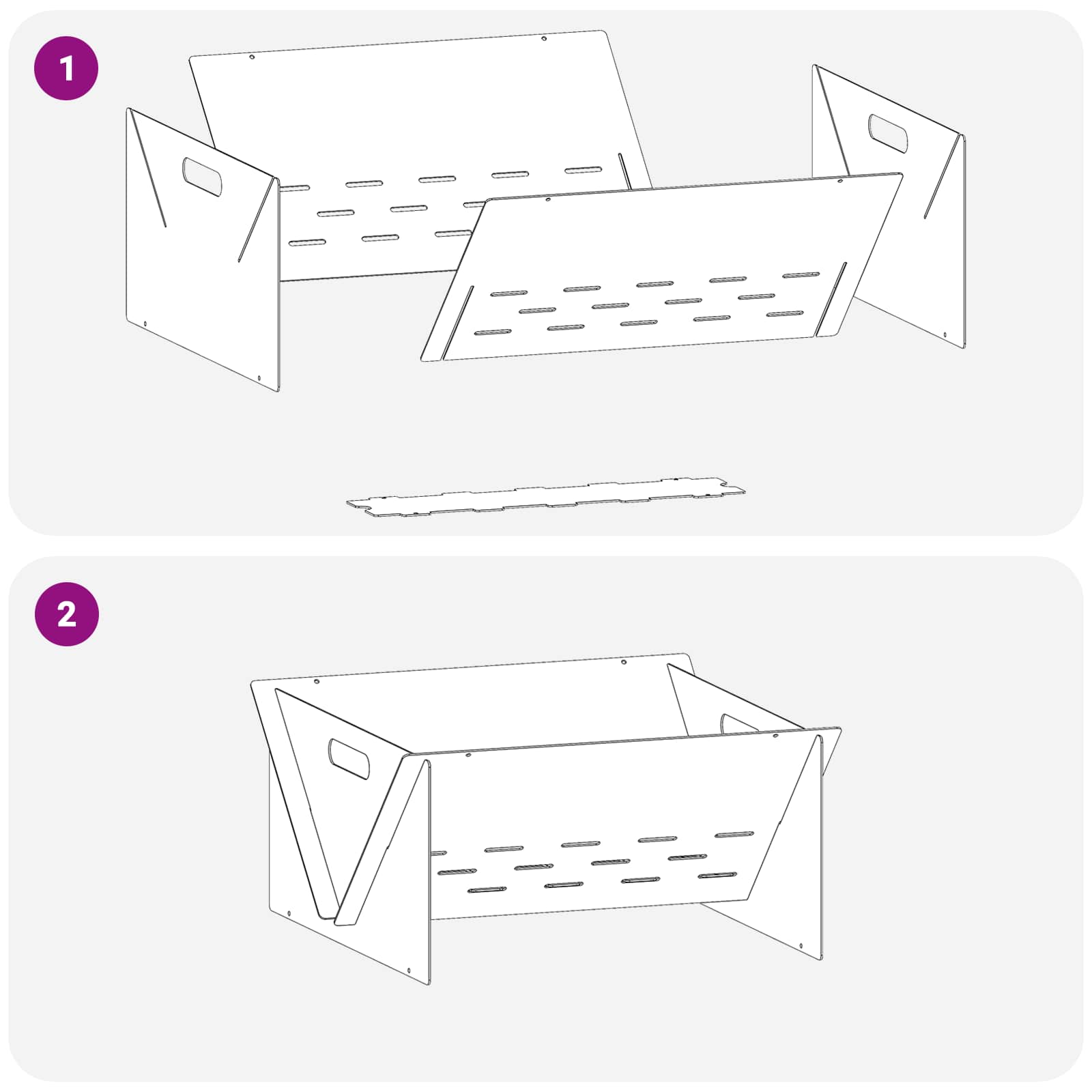 Φωτιά Μαύρο 40 x 40 x 20 cm Ατσάλι