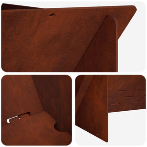 Φωτιά Σκ rusty 40 x 40 x 20 cm Ατσάλι Σκληρυθέν στον Αέρα - Pakobazaar