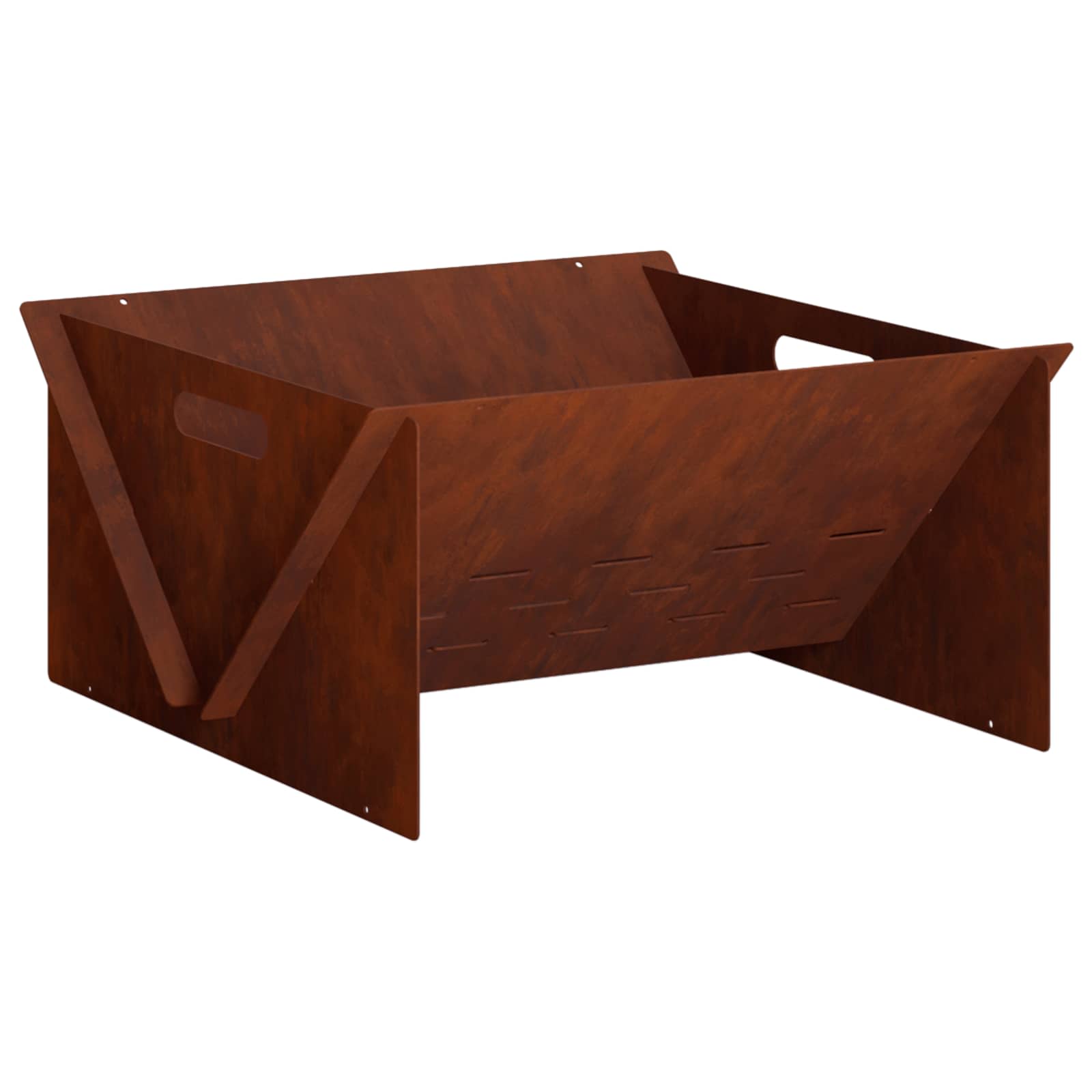 Φωτιά Σκ rusty 40 x 40 x 20 cm Ατσάλι Σκληρυθέν στον Αέρα - Pakobazaar