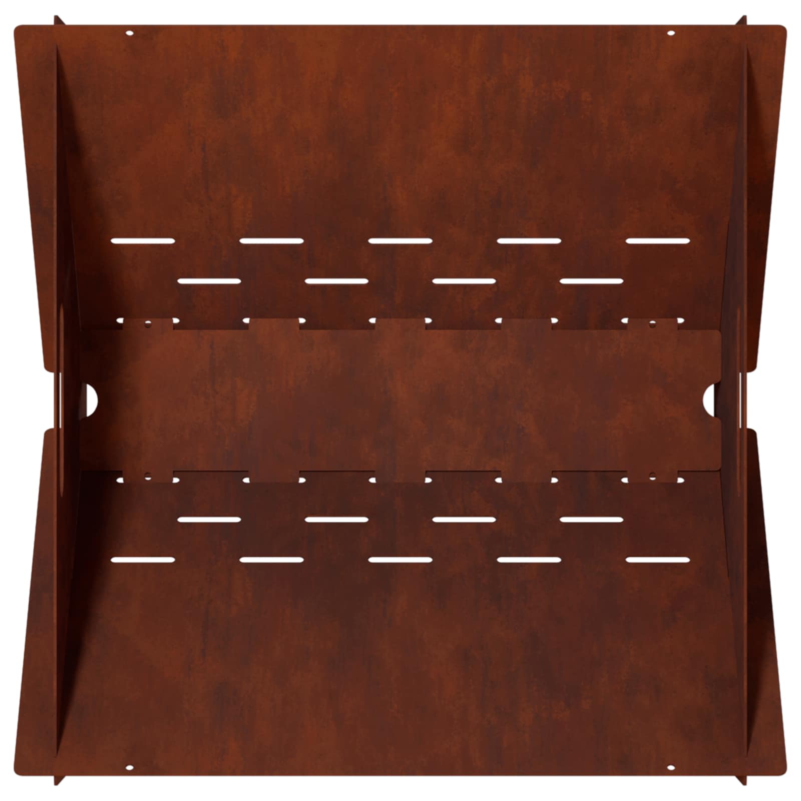 Φωτιά Σκ rusty 40 x 40 x 20 cm Ατσάλι Σκληρυθέν στον Αέρα - Pakobazaar