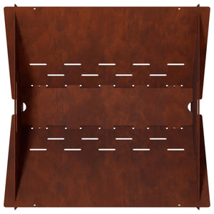 Φωτιά Σκ rusty 40 x 40 x 20 cm Ατσάλι Σκληρυθέν στον Αέρα - Pakobazaar
