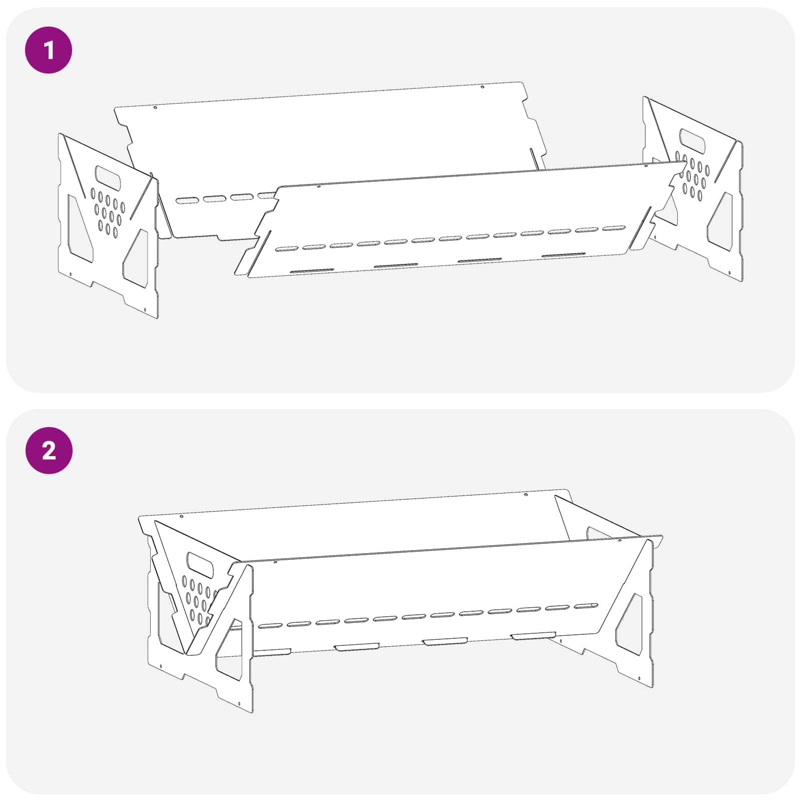 Φωτιά Μαύρο 60 x 40 x 20 εκ. Ατσάλι - Pakobazaar
