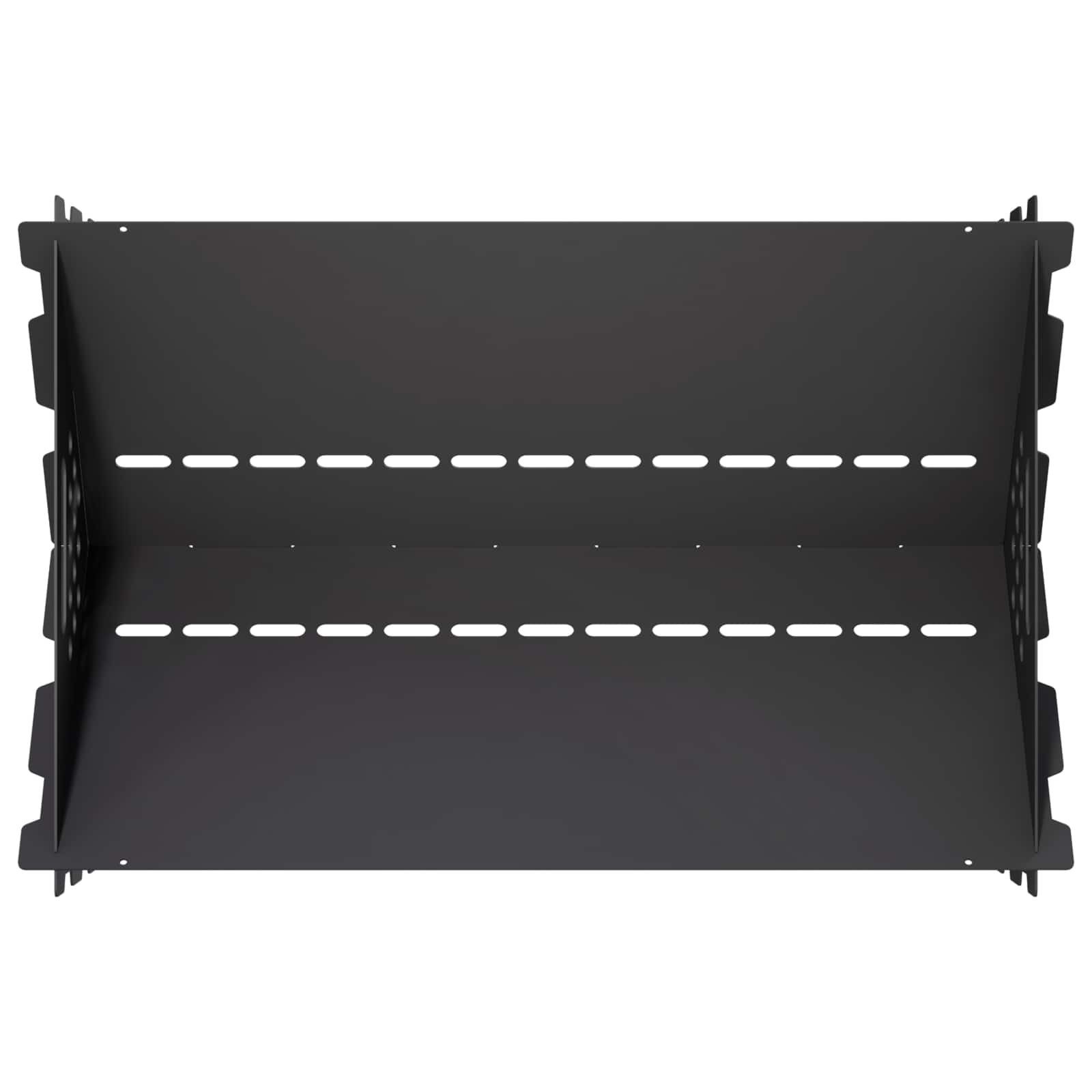 Φωτιά Μαύρο 60 x 40 x 20 εκ. Ατσάλι - Pakobazaar