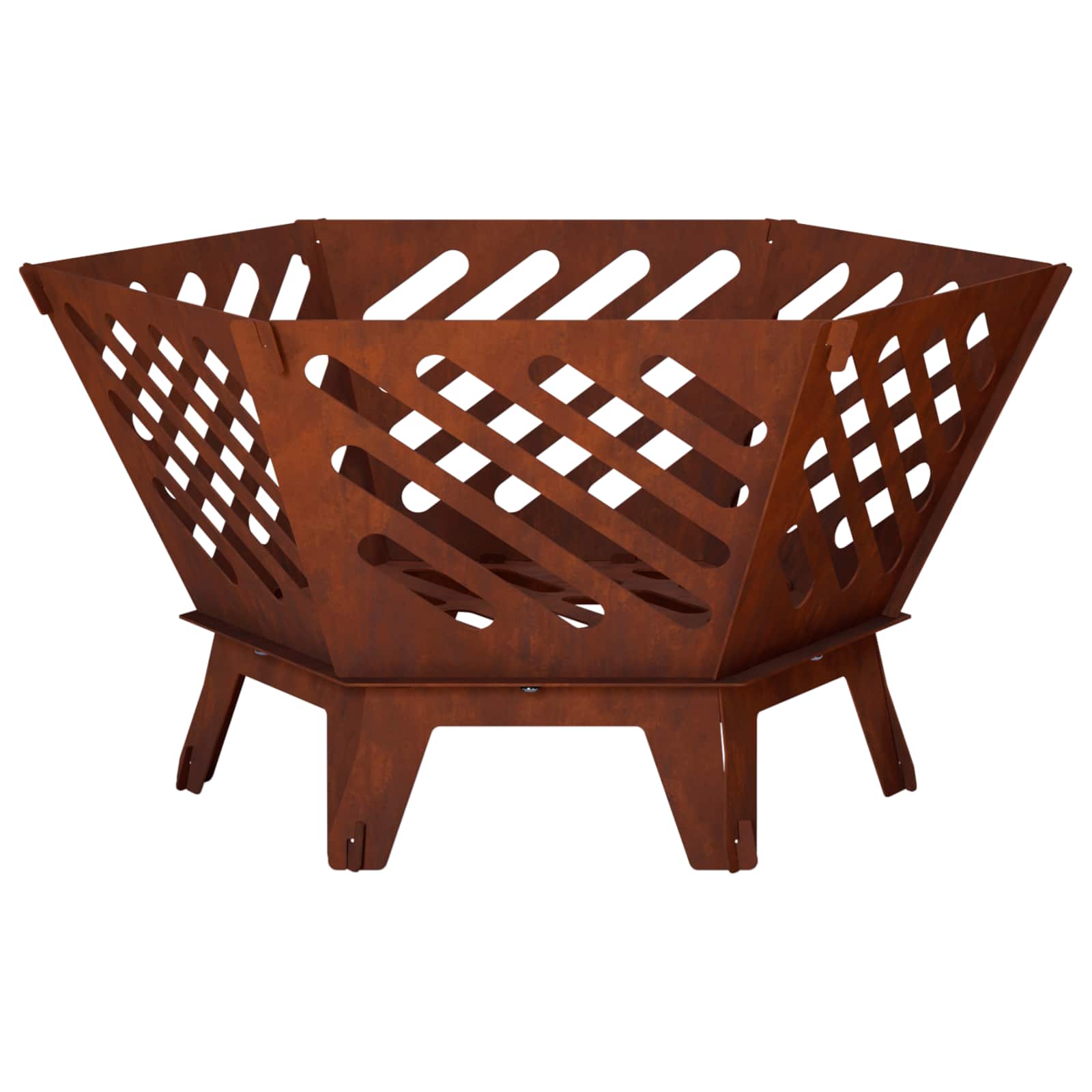 Φωτιά Σκ rusty 60 x 53 x 30 εκ Ατσάλι Σκληρυθέν στον Αέρα