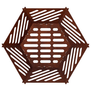 Φωτιά Σκ rusty 60 x 53 x 30 εκ Ατσάλι Σκληρυθέν στον Αέρα