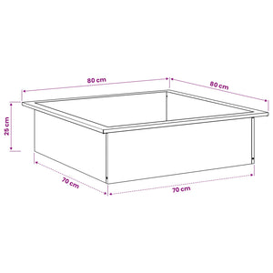 Δαχτυλίδι φωτιάς Μαύρο 90 x 90 x 25 εκ Ατσάλι - Pakobazaar
