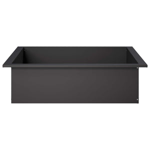 Δαχτυλίδι φωτιάς Μαύρο 100 x 100 x 25 cm Ατσάλι - Pakobazaar