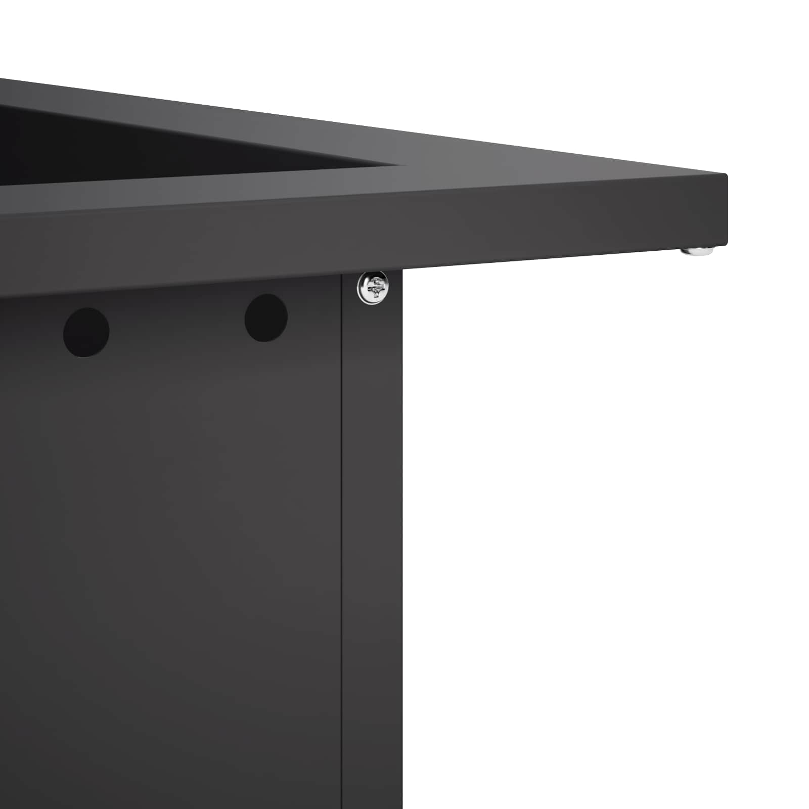 Δαχτυλίδι φωτιάς Μαύρο 60 x 60 x 25 εκ Ατσάλι - Pakobazaar