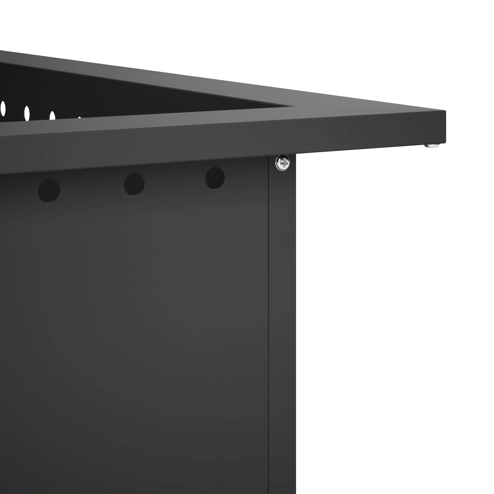 Δαχτυλίδι φωτιάς Μαύρο 80 x 80 x 25 εκ Ατσάλι