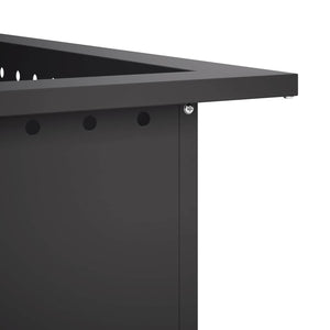 Δαχτυλίδι φωτιάς Μαύρο 90 x 90 x 25 εκ Ατσάλι - Pakobazaar