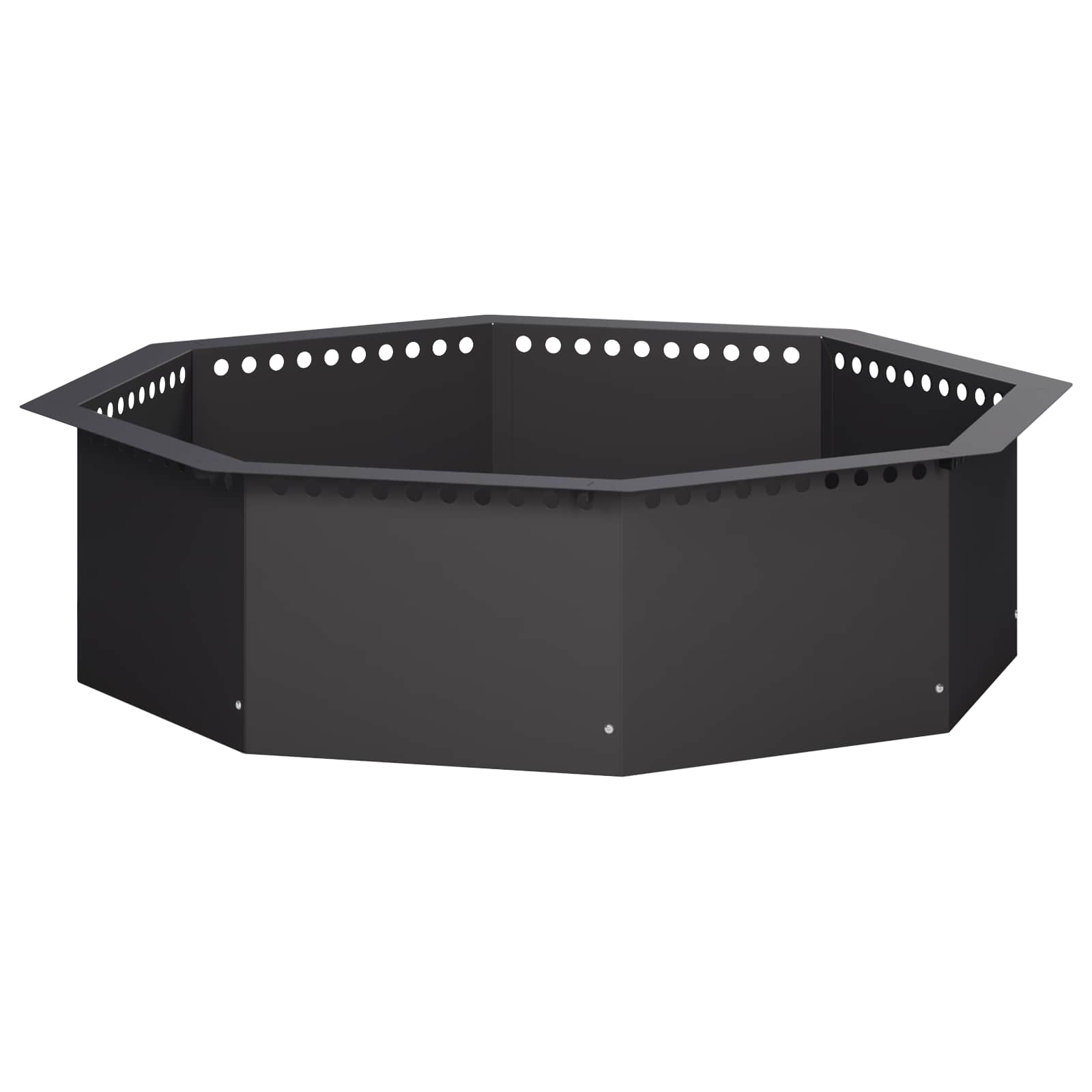 Δαχτυλίδι φωτιάς Μαύρο 80 x 80 x 25 εκ Ατσάλι - Pakobazaar