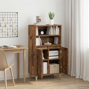 Highboard Ξύλο δρυός 60 x 36 x 110 εκ. Επεξεργασμένο Ξύλο
