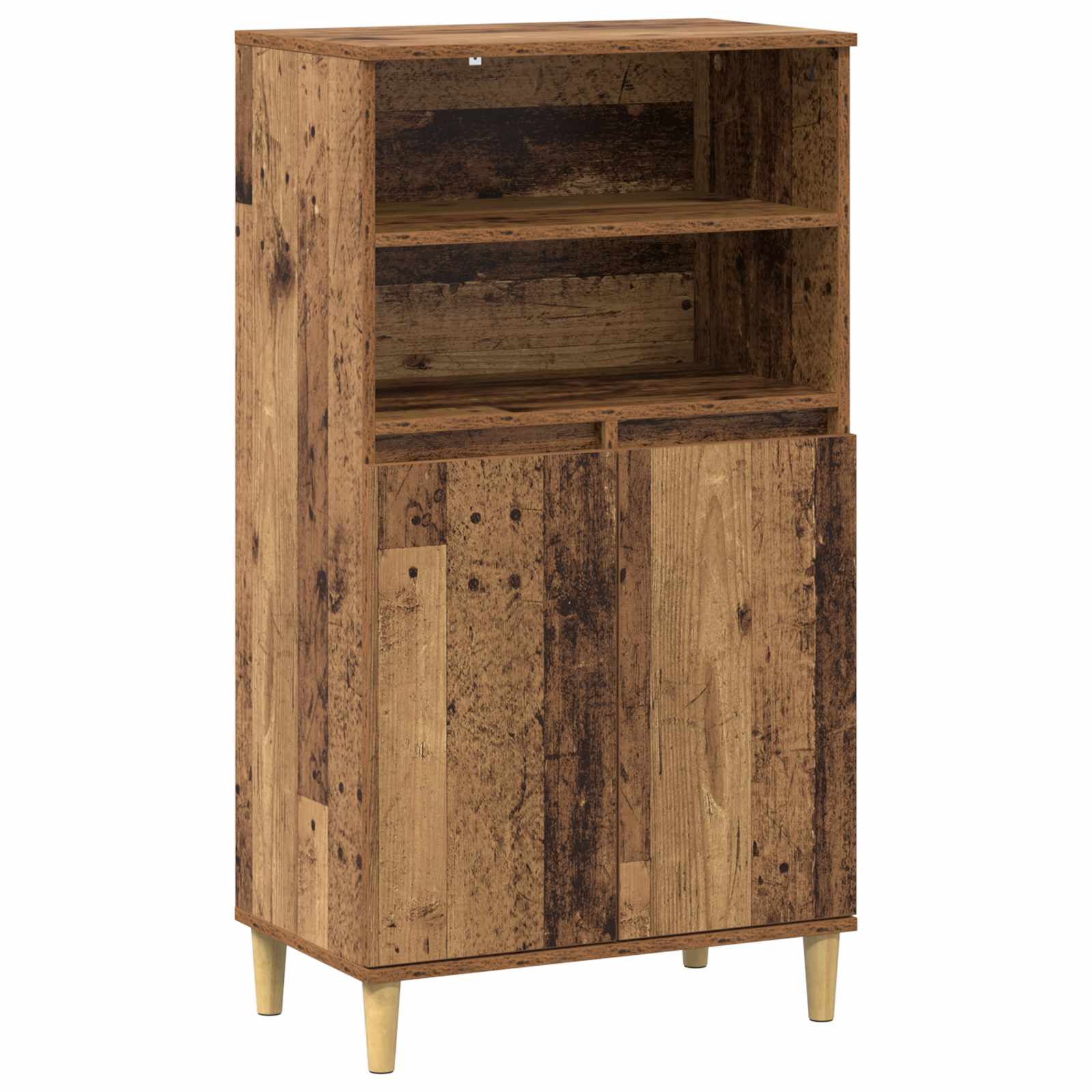 Highboard Ξύλο δρυός 60 x 36 x 110 εκ. Επεξεργασμένο Ξύλο