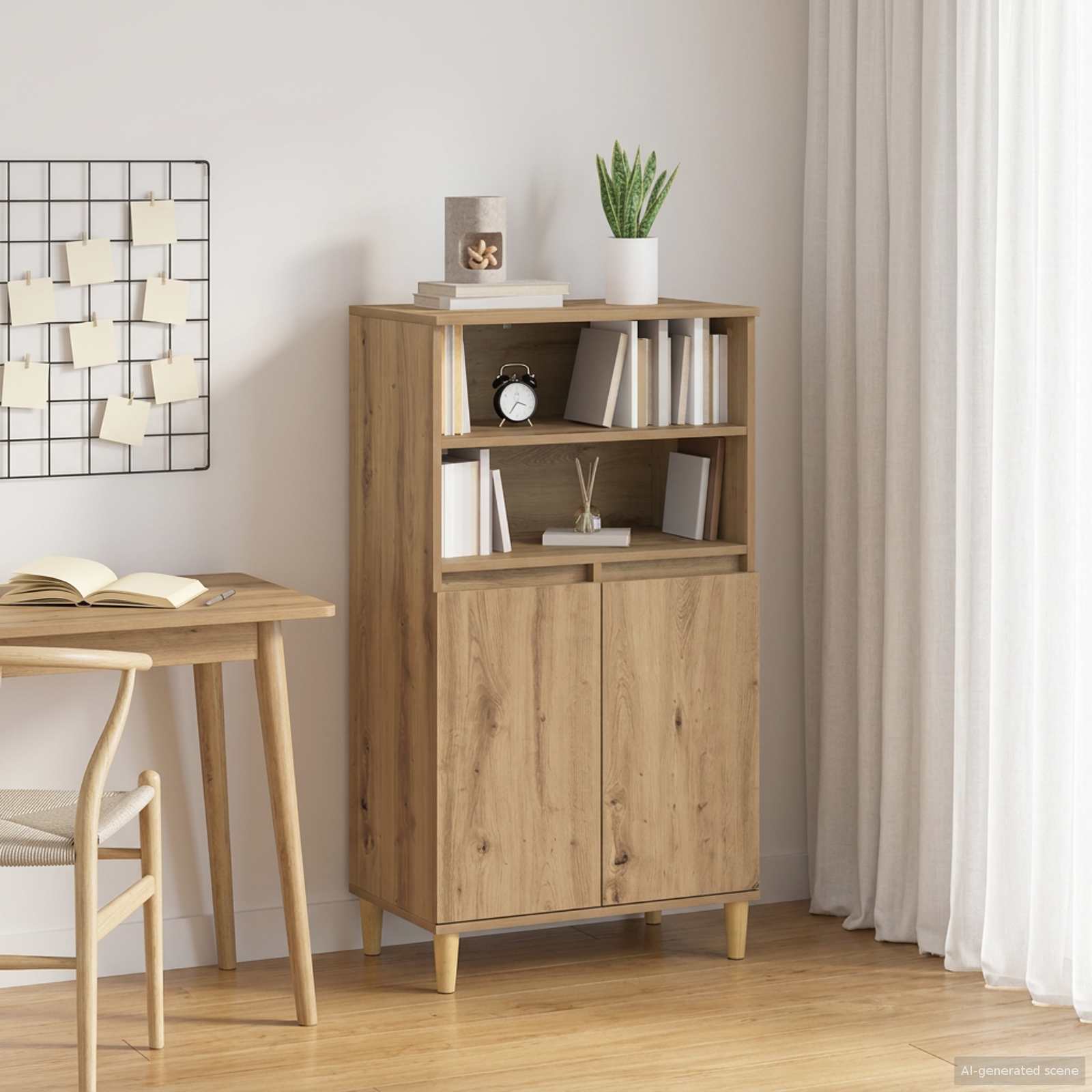 Highboard Artisan Δρυς 60 x 36 x 110 εκ. Επεξεργασμένο Ξύλο
