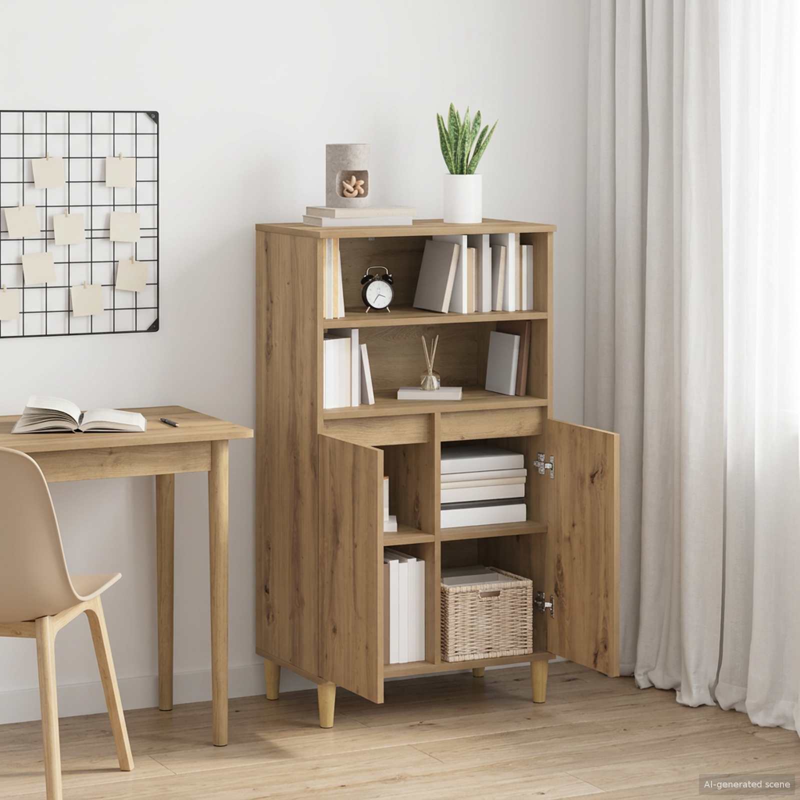 Highboard Artisan Δρυς 60 x 36 x 110 εκ. Επεξεργασμένο Ξύλο