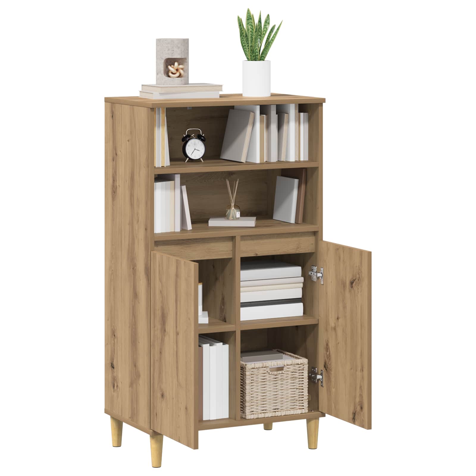 Highboard Artisan Δρυς 60 x 36 x 110 εκ. Επεξεργασμένο Ξύλο