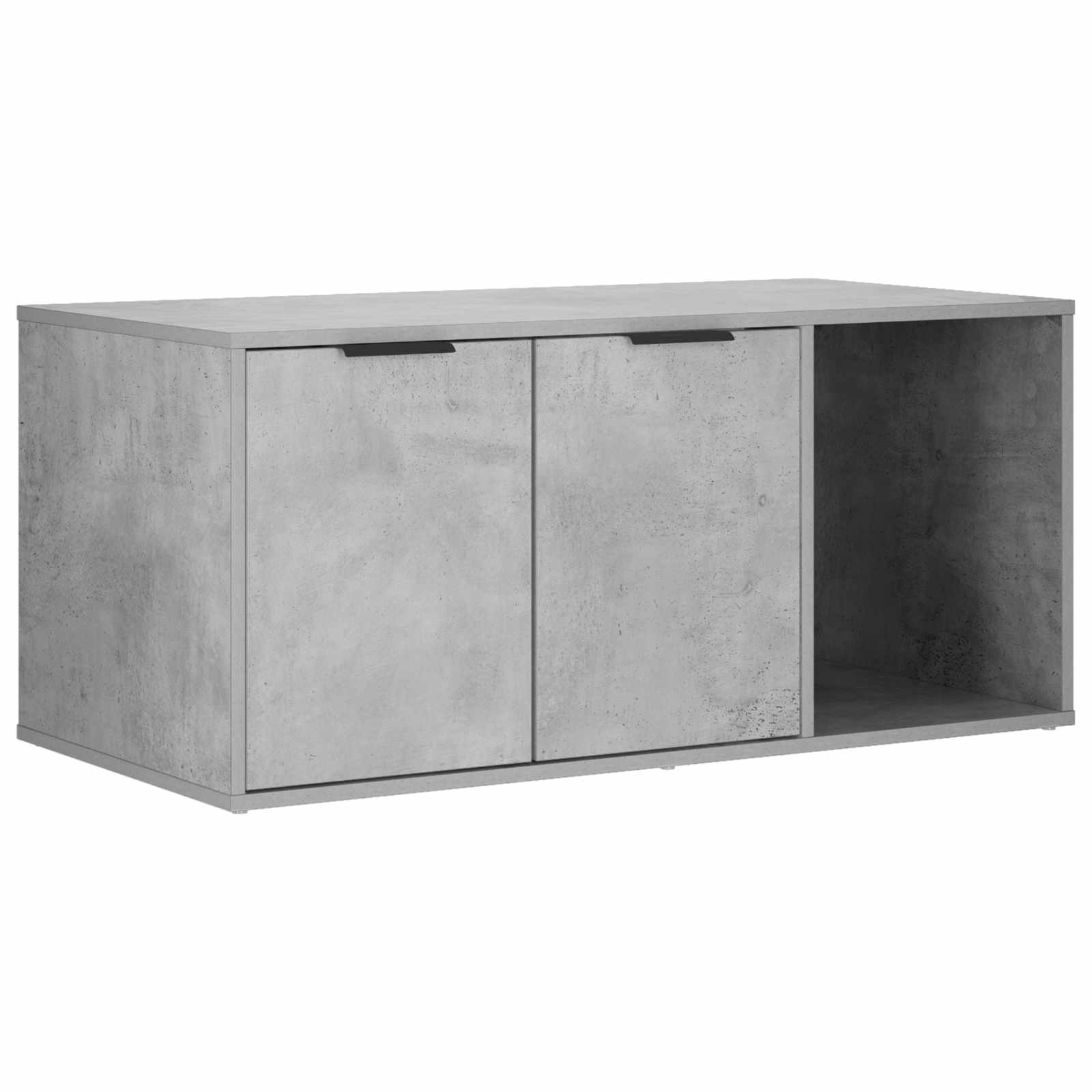 Έπιπλο Κλουβί Γάτας Γκρι Σκυροδέματος 100 x 49 x 45 εκ.
