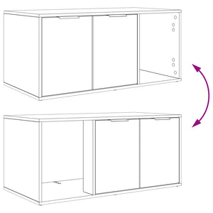 Έπιπλο Κλουβί Γάτας Γκρι Sonoma 100 x 49 x 45 εκ. - Pakobazaar